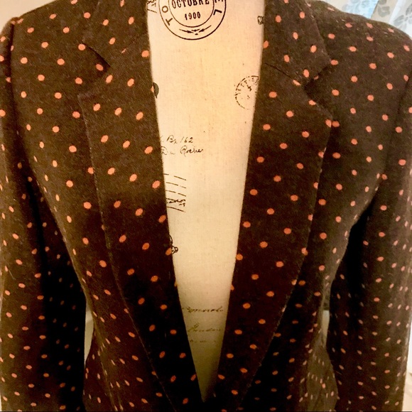 🆕 Anthropologie Cartonnier Polka Dot Blazer - Picture 3 of 8